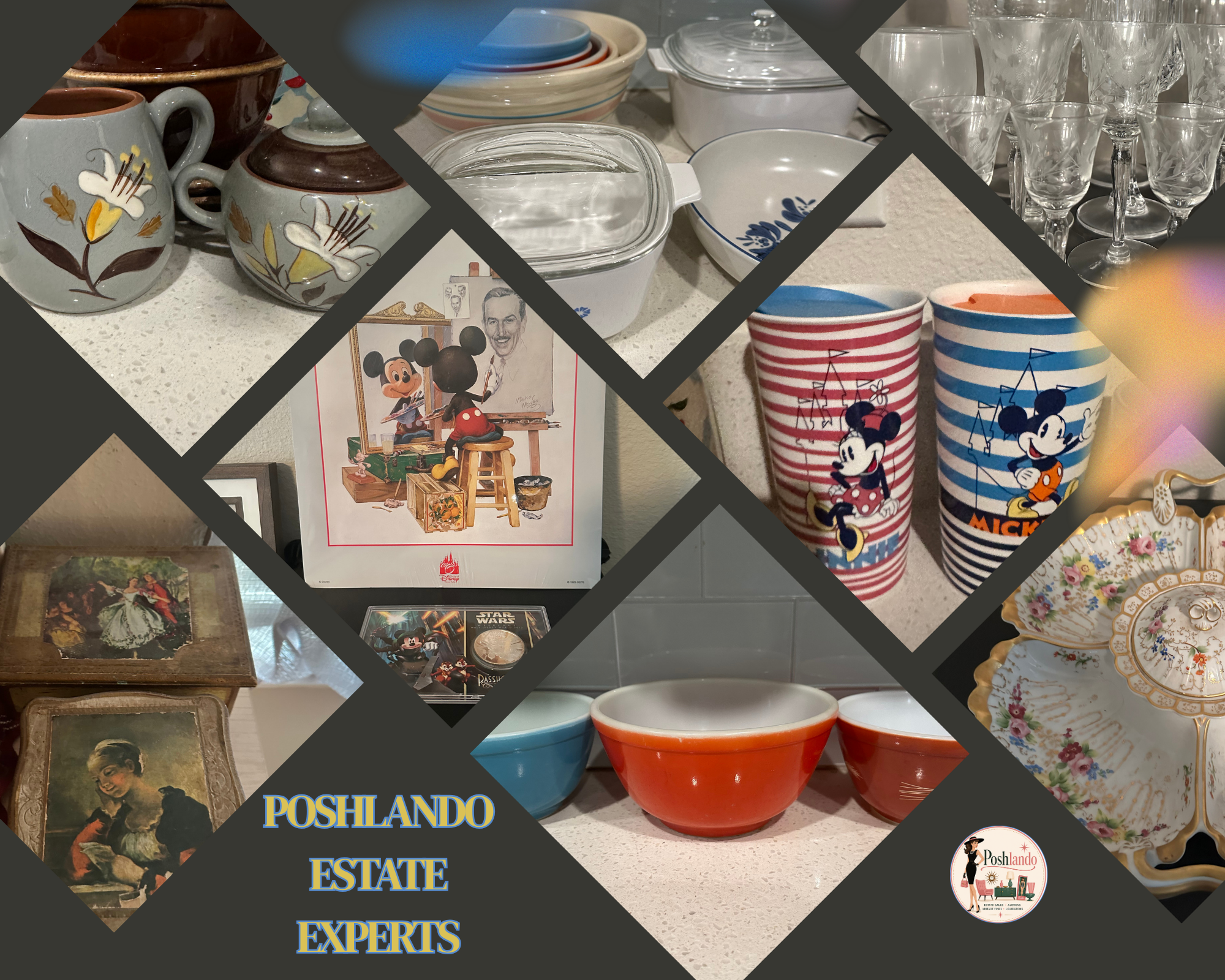 Poshlando in Davenport: Art, Disney, Pyrex, Corning, MCM and More!